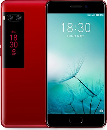 Meizu PRO 7 Cell Phone Red High Version 128GB 5.2-Inch Brand New Original