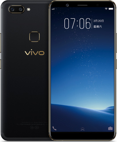 BBK VIVO X20 Cell Phone Black Gold 128GB 6.01-Inch Brand New Original